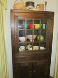 antique corner cupboard