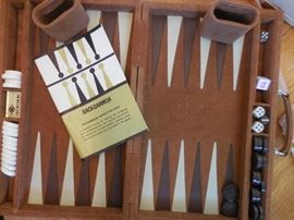 70's Back Gammon Set original Complete