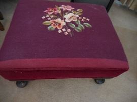 Embroidered Vintage Stool 