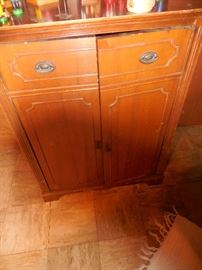 Mahogany Vintage Music Cabinet