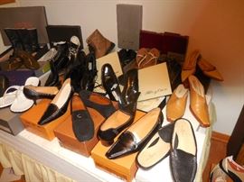 Variety of Designer Shoes. Boxes