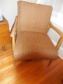 Mid Century Tweed Arm Chair 