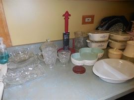 Pressed Glass Serve Ware