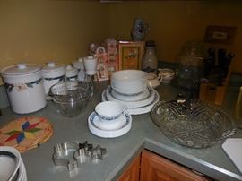 Bakery Cookie Jar, Canister Set, Corelle Dinnerware