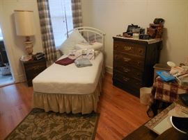 Twin Metal Head Board, Mattress Boxspring, Frame