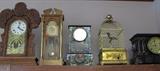 Examples of beautiful clocks you'll find in the Timekeepers booth at the June 25th show