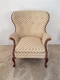 Upcycled Thomasville 1899 Wingback. Straps need repairing at bottom of seat.