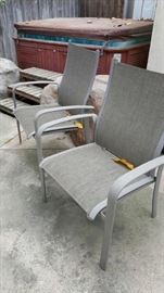 Chairs and hot tub 