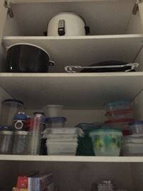 Packed cupboards 