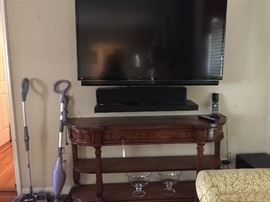 Large flat screen - entry way table 