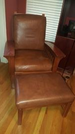 Mission chairs and ottomans we have a pair 