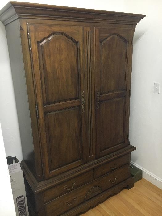 Matching Armoire.  Tons of storage. 