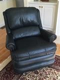 Leather recliner.