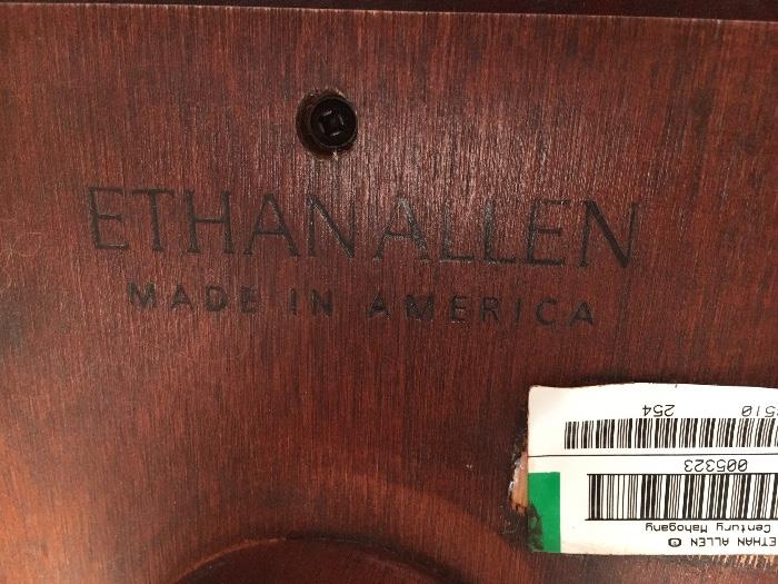 And of course Ethan Allen, is made in America.