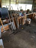 pitch forks and hay racks