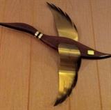 wooden/metal flying duck