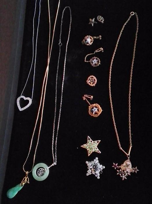 Eastern Star Jewelry, Jade Necklace & Gold 