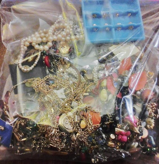 Bags of Costume Jewelry 