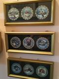 P Buckley Moss framed ornaments
