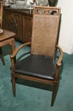 EIGHT MATCHING DINING CHAIRS, 2 ARM CHAIRS