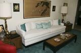 BEAUTIFUL WHITE SOFA 101" LONG, 4 BACK CUSHIONS AND 2 SEAT CUSHIONS