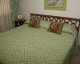 1960'S KING BED HEADBOARD COMPLETE