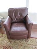 Brown leather chair