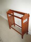Mission style blanket rack