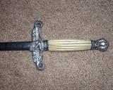 Close up of Saber handle