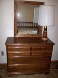 Four drawer dresser & mirror