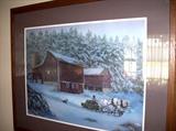 Large framed print