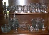 Large set of glassware
