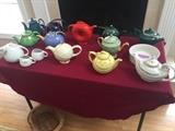 Fantastic Hall teapot collection. Not a single chip on any teapot