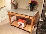 Wheeled kitchen island/work station