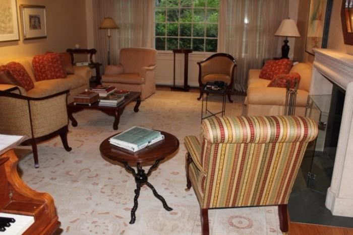 Living Room Furnishings, Chairs, Side Tables, Sofa