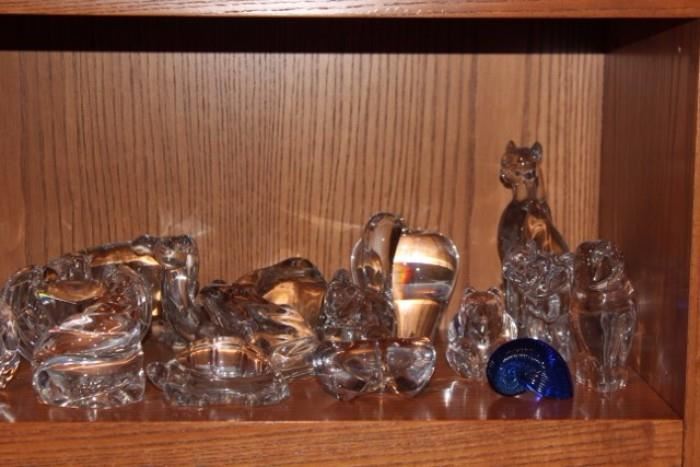 Steuben and Baccarat Small Animal Collection