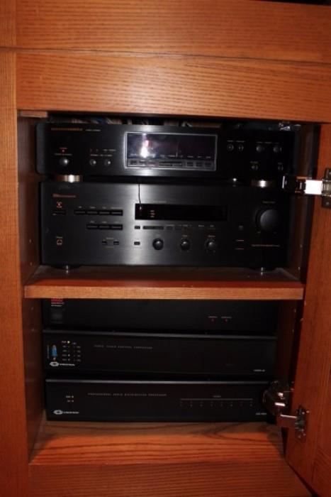 Marantz Receiver and Nakamichi Amp and others