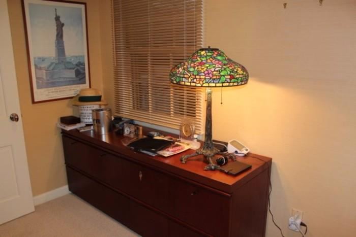 Knoll Office Suite and Tiffany Style Lamp