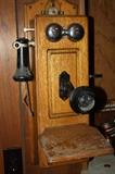 VINTAGE WOOD WALL PHONE