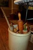 crock of rolling pins