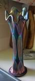 Carnival glass vase