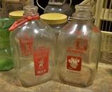 Borden's and Cream Crest gallon milk jars