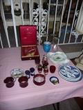 Ruby Glass & Misc. Antiques