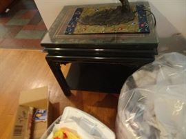 Asian End Table -One of a Pair - 25"X 19" X  23"H