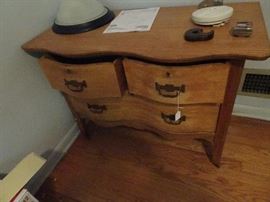 Oak Chest with Serpentine Front - 38"W X 20"D X 27"H