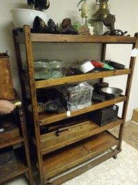 Old Shoe Rack Shelf - 38"W X 53"H X 17"D