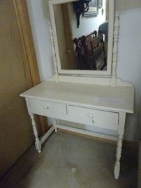 Painted Vanity with Mirror - 40"W X 18"d X 62"H