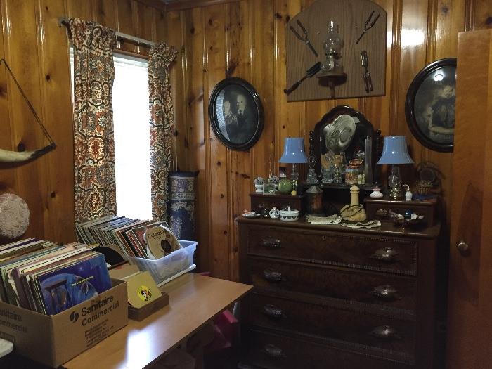Antique furniture, washstands,pictures,lamps and 1000's of small items. 