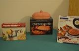 Apple Peeler, Onion Roaster, Waffle Maker