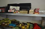 Rifle Cases, Shotgun Reloading Equipment, Horse Shoe Gun Racks, etc.plus Ammunition Galore!!! Over 5,000 rounds of 22 cal., plus 38, 30-06, 45, and more plus 12ga, 16ga, 20ga and 28ga Shotgun Shells